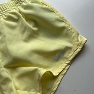 Nike Kids Butter Yellow Athletic Shorts Girls 5